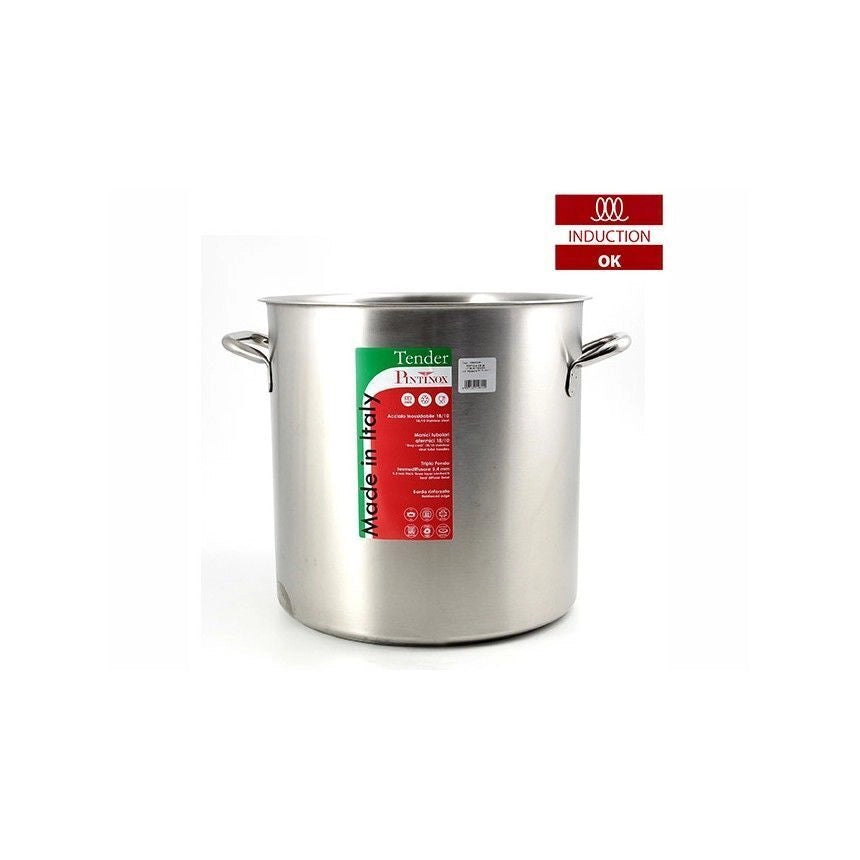Pentola per induzione in acciaio inox con due maniglie Diametro 36 cm
