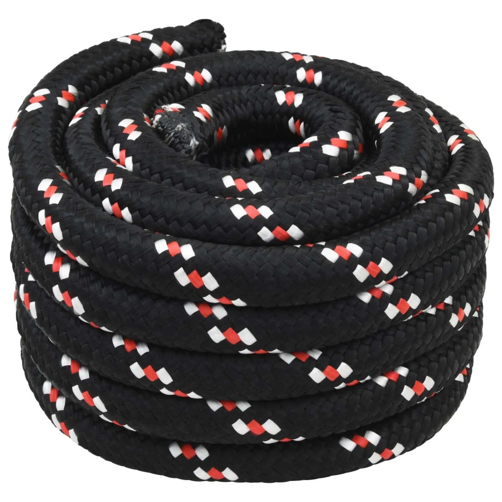 Corda da Barca 6 mm 5 m Nero e Rosso 42029567