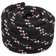 Corda da Barca 6 mm 5 m Nero e Rosso 42029567