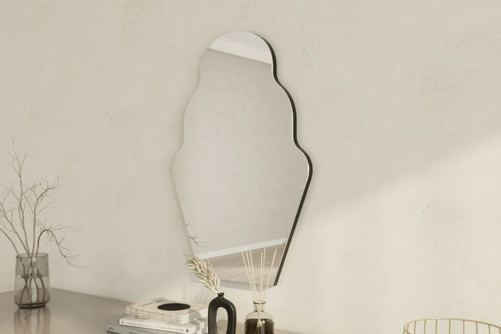 Grimaldi, Specchio Forma Rettangolare, 50x70h cm Nero