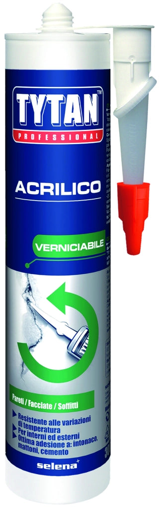 Tytan SILICONE ACRILICO  ml. 300 - Bianco 24.00 pz