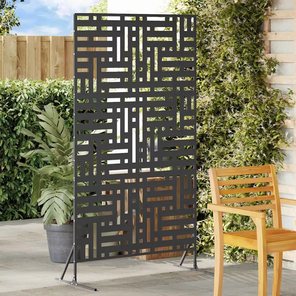 Schermo per Privacy Nero 100 x 50 x 180 cm Acciaio 868549