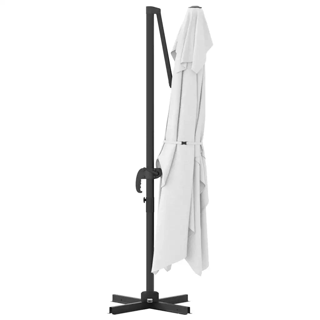 Ombrellone-Ombrello da giardino balcone Sabbia 351 x 250 x 260 cm Poliestere e Alluminio