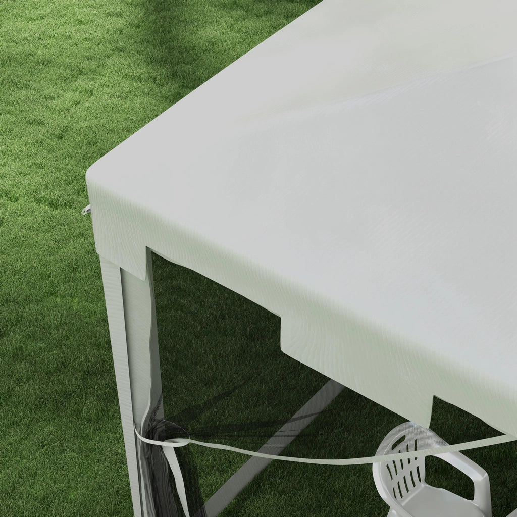 Tenda da giardino ¨C zephmum ¨C bianco e nero 4x3 m
