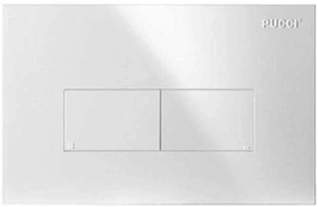 PLACCA PER CASSETTA INCASSO PUCCI ECO 2 PULSANTI LINEA MOD.2014