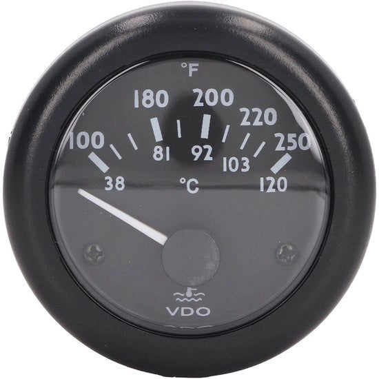 Termometro Acqua 2 pollici - Impermeabile - Termometro Acqua 38-120°C - Strumento di Motori - Strumento Auto - Strumento da Nave