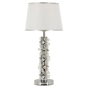 Lampadelle A Da Tavolo Silver Flower cm ø 35x74
