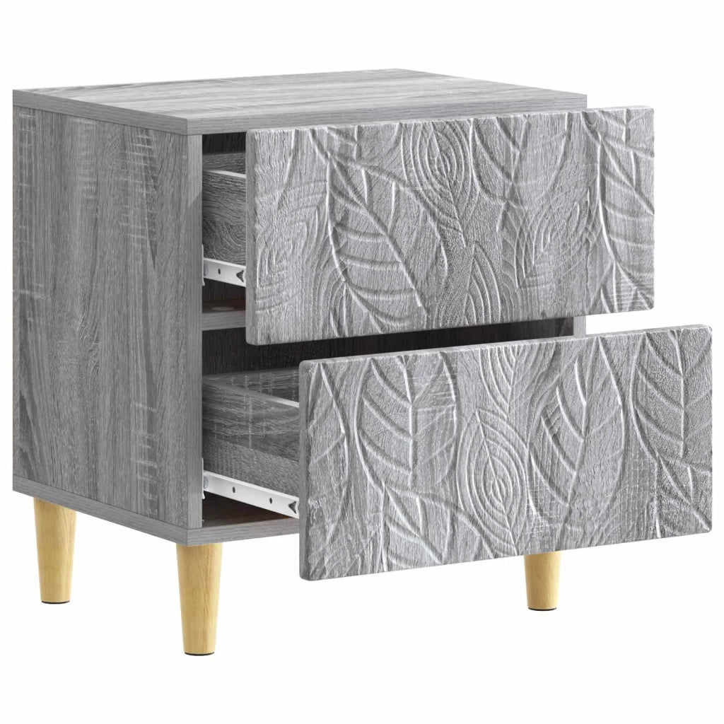 Comodino 2 pcs Sonoma grigio 43 x 34,5 x 48 cm 894998