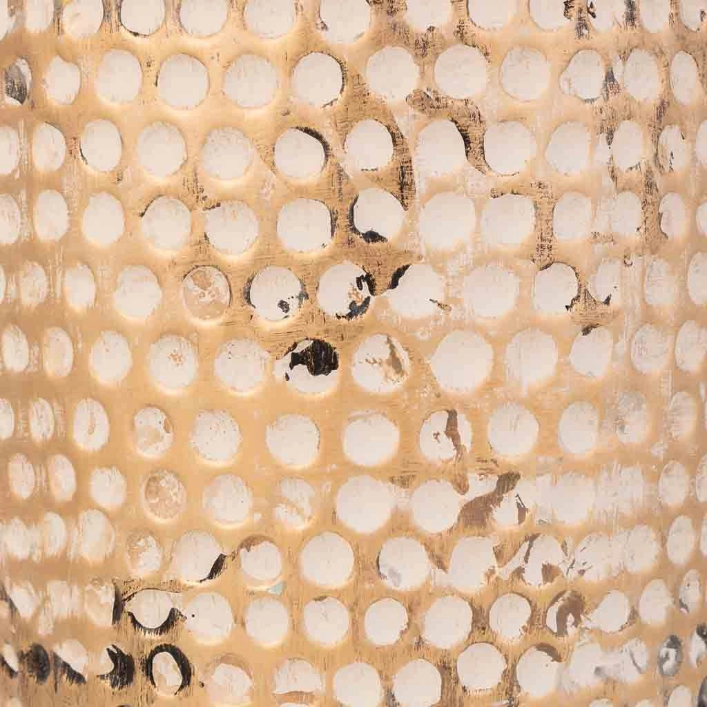 Vaso in ceramica dorata, D14x40h cm