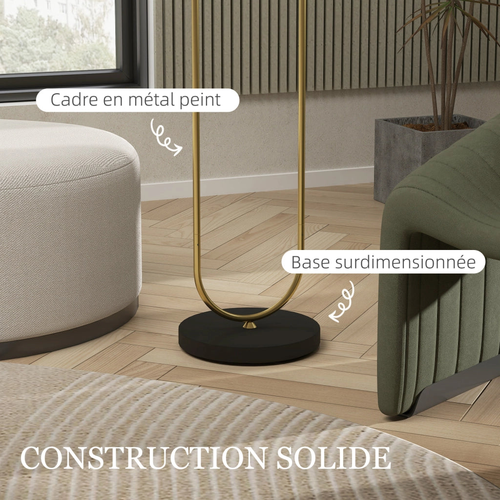 Lampada da terra ¨C Minimal ¨C 156 cm dorato e nero