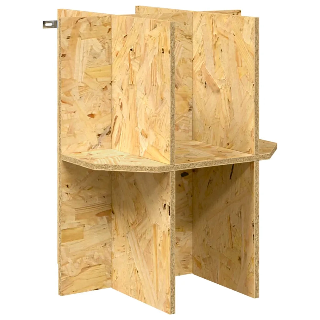Base per Terrario con lo scaffale Marrone 40 x 40 x 50 cm OSB 876738