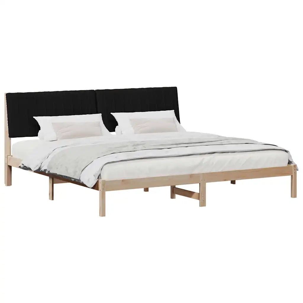 Struttura del letto Marrone 200 x 200 cm Pino massello 3394400