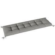 Cuscino Poltrona Patio con Cinghie. Grigio Chiaro