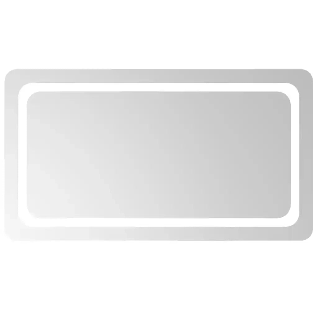 Specchio da Bagno con Luci LED 90x50 cm 151789