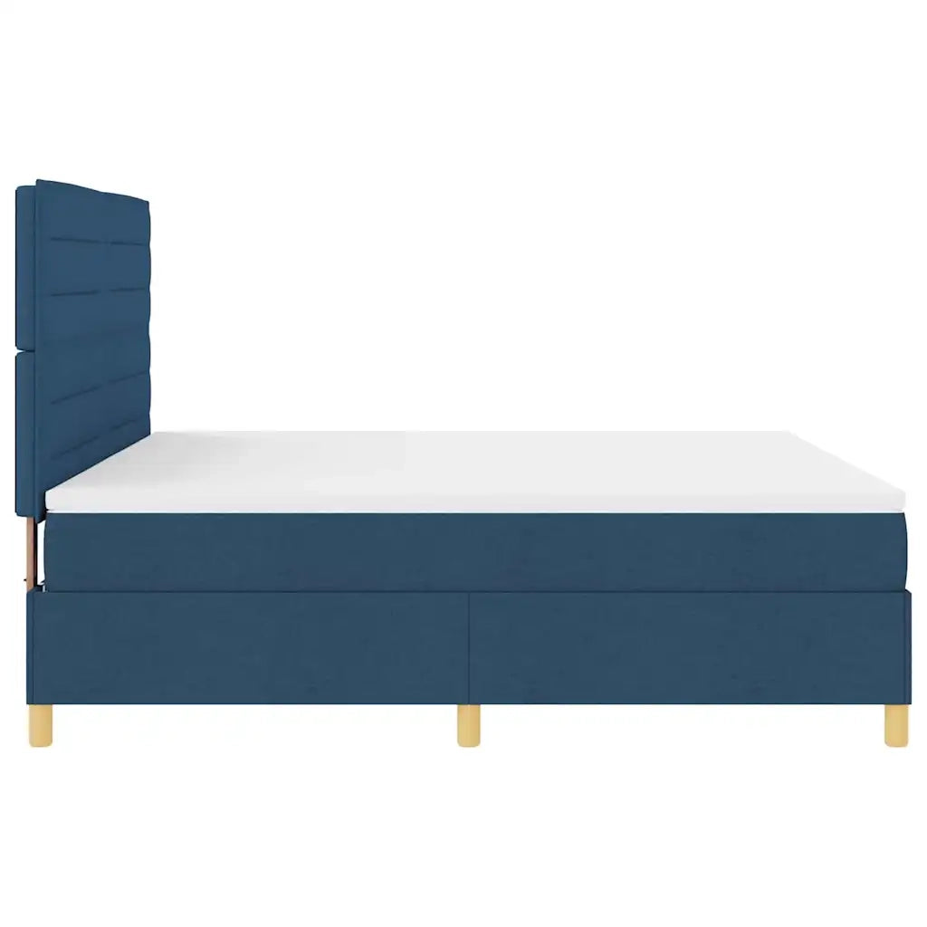 Letto a molle con materasso Blu 180 x 200 cm Tessuto 3339566