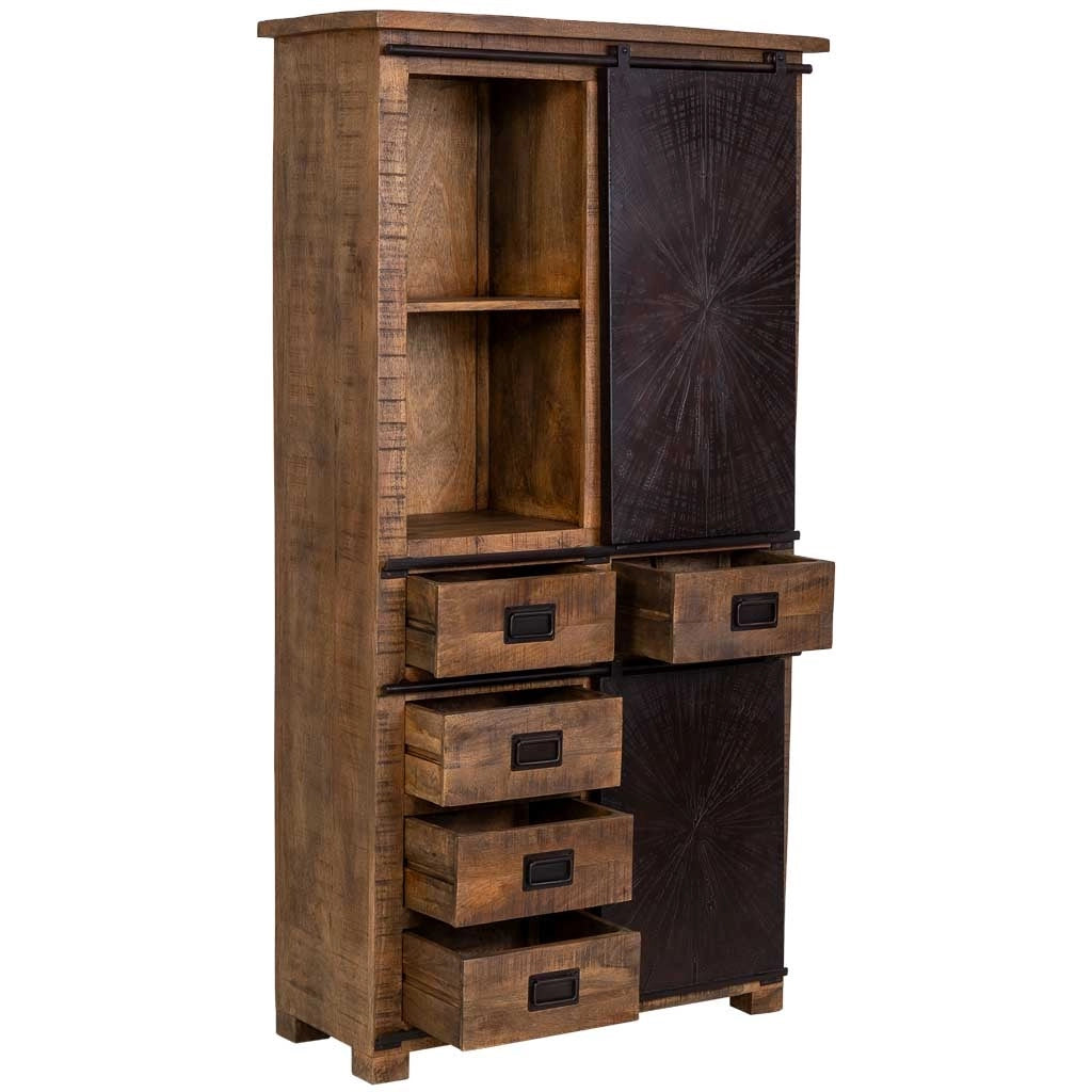 Armadio in legno marrone 100x42x190h cm