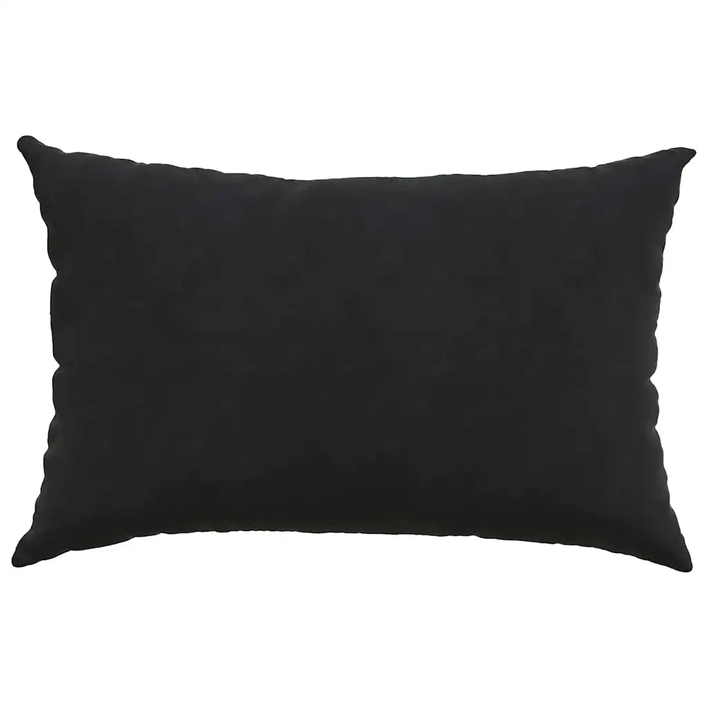 Cuscini da Divano 2 pz-Set di 2 Cuscini per Sofa Nero 60 x 40 cm Tessuto in Cords
