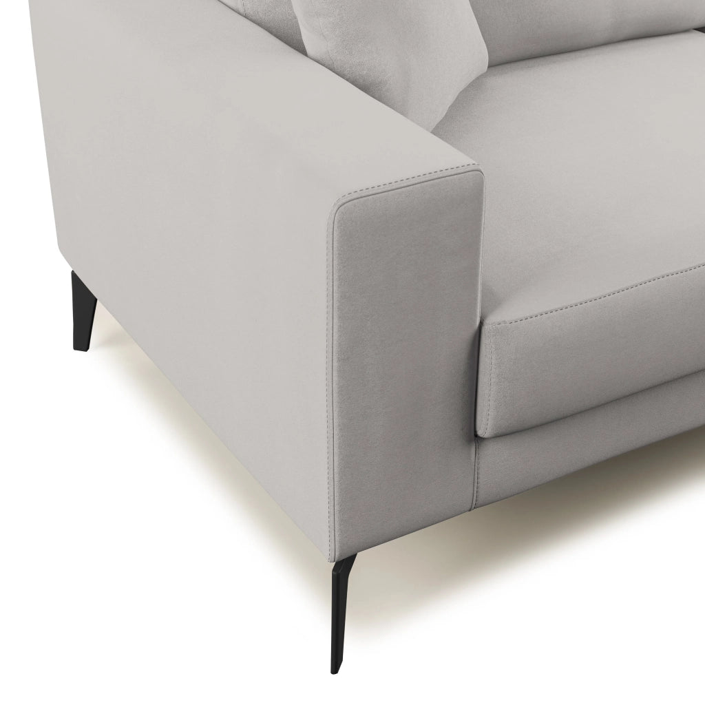 Prestige Divano design moderno T11 186 cm grigio chiaro