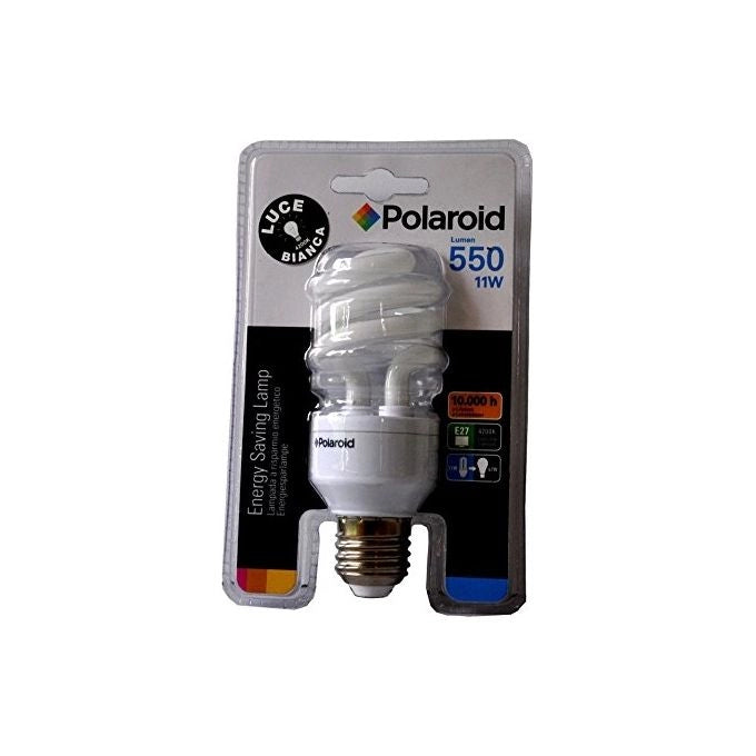 Polaroid Lampadina Spirale 11w E27 4200k 550lm Luce Bianca