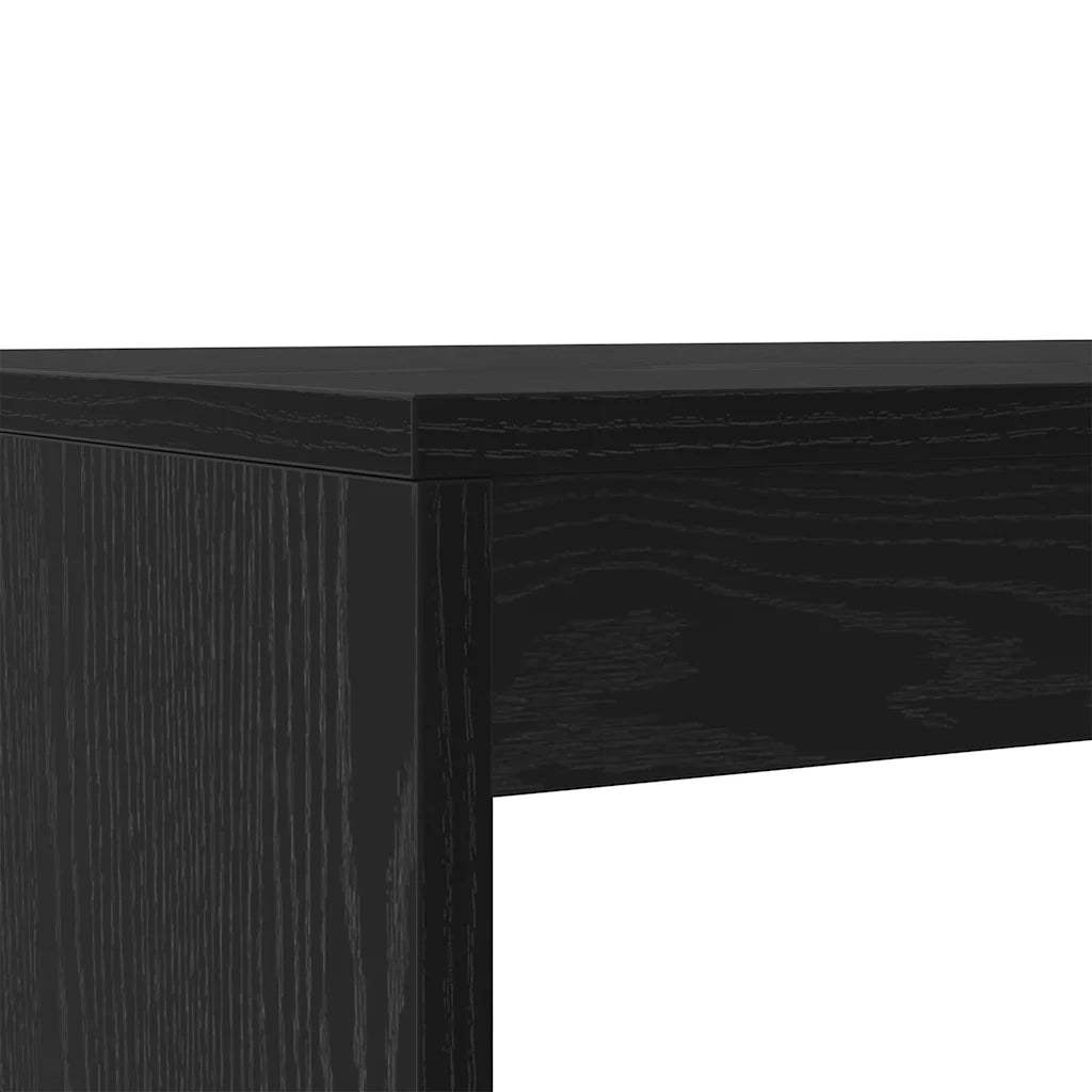 Set da pranzo 2 pcs Rovere nero Legno multistrato 875221