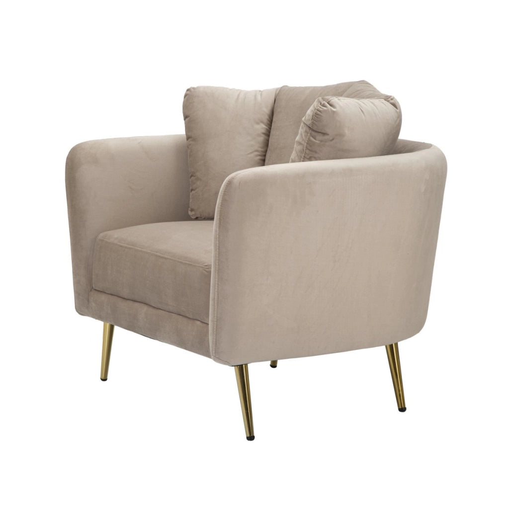 Poltrona VKH325, Grigio, Legno, 88x77x74 cm