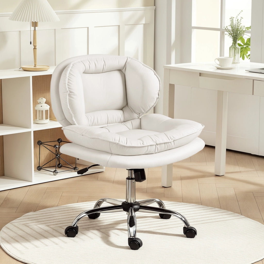 Sedia da Ufficio con Schienale Imbottito e Braccioli ¨C Zephmum ¨C Grigio
