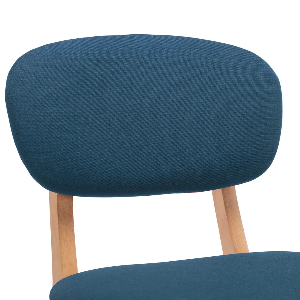 Sgabelli da Bar 2 pz Blu in Tessuto 289371
