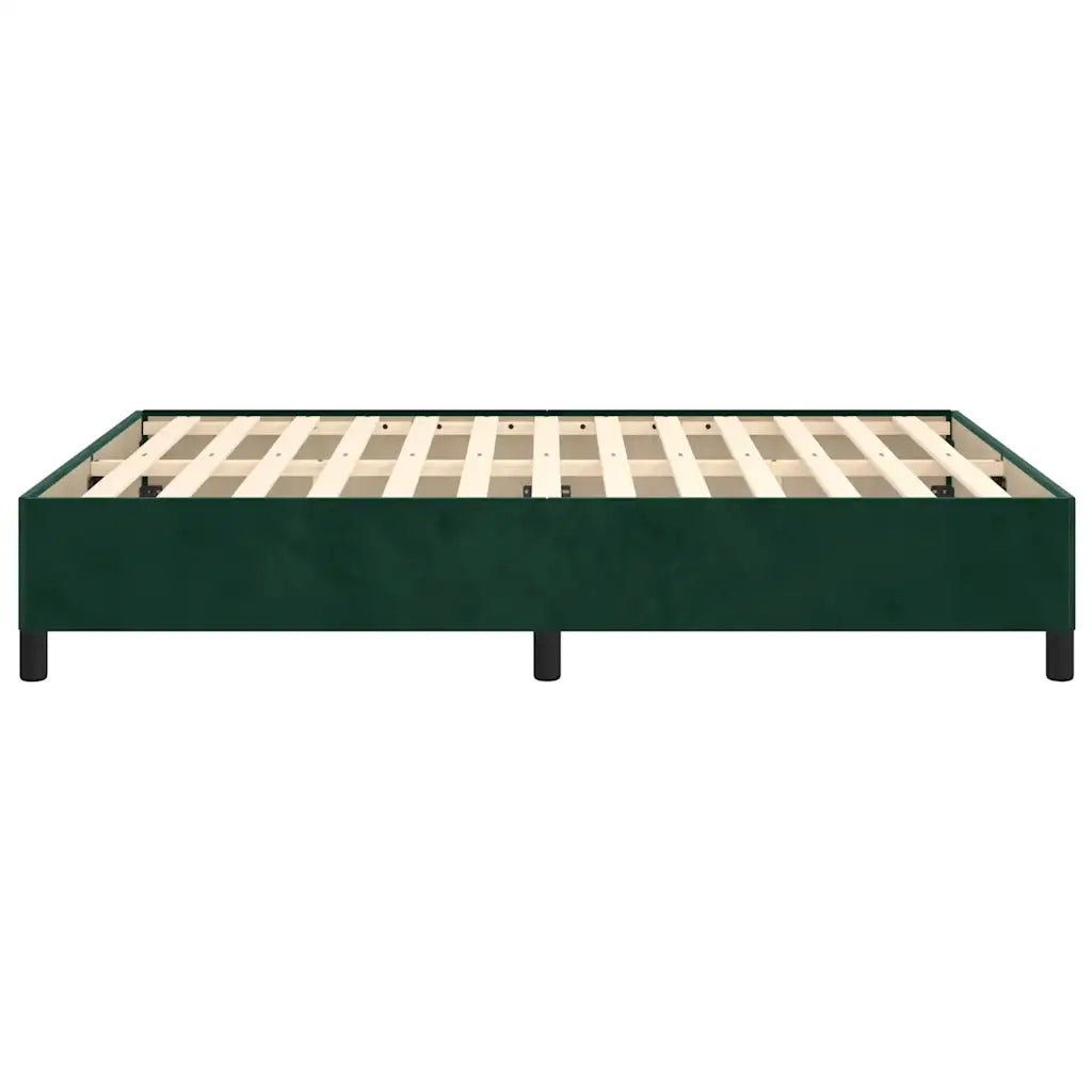 Giroletto senza Materasso Verde Scuro 140x200 cm in Velluto 347327