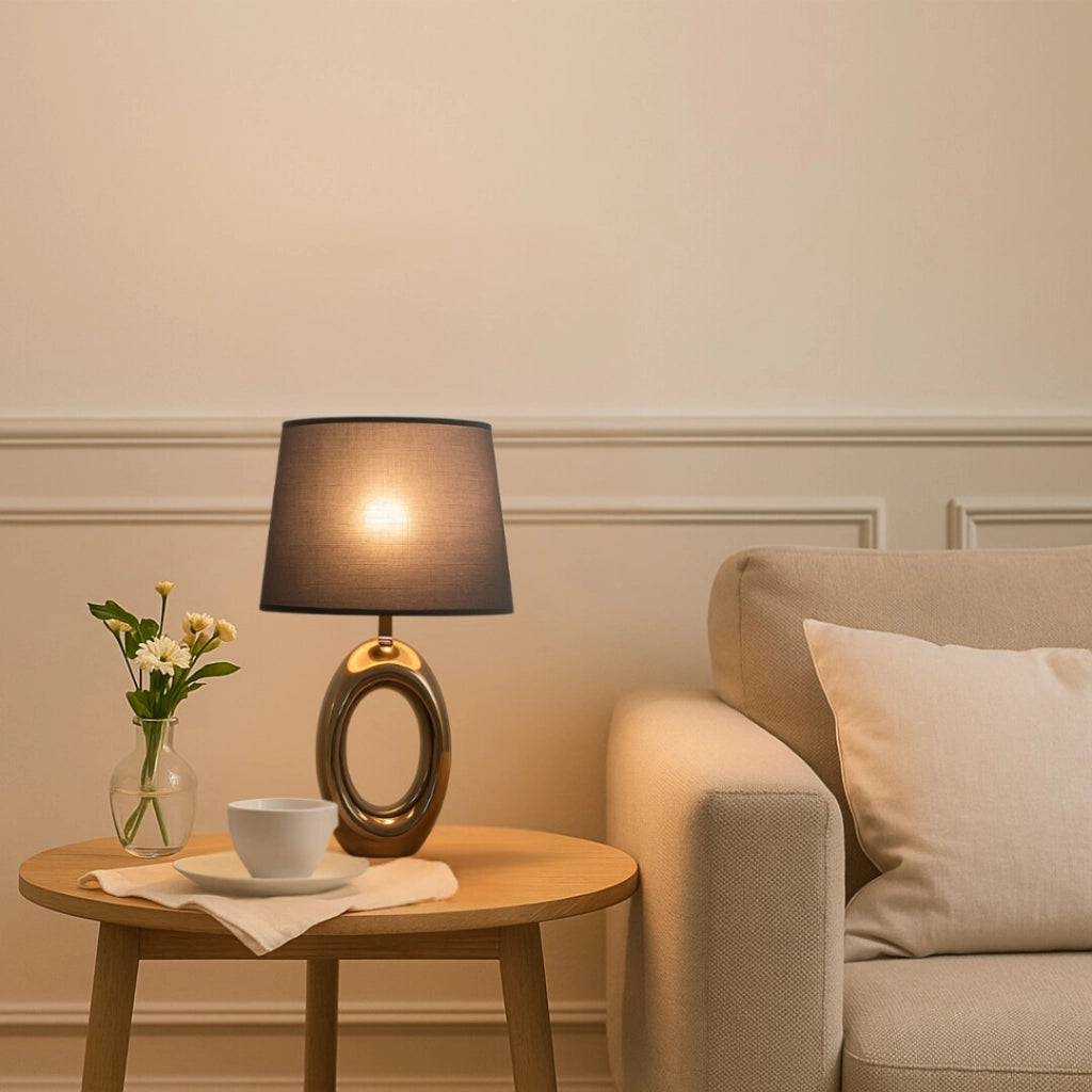 Lampada da tavolo Dalora 1xE14 marrone nero Rabalux