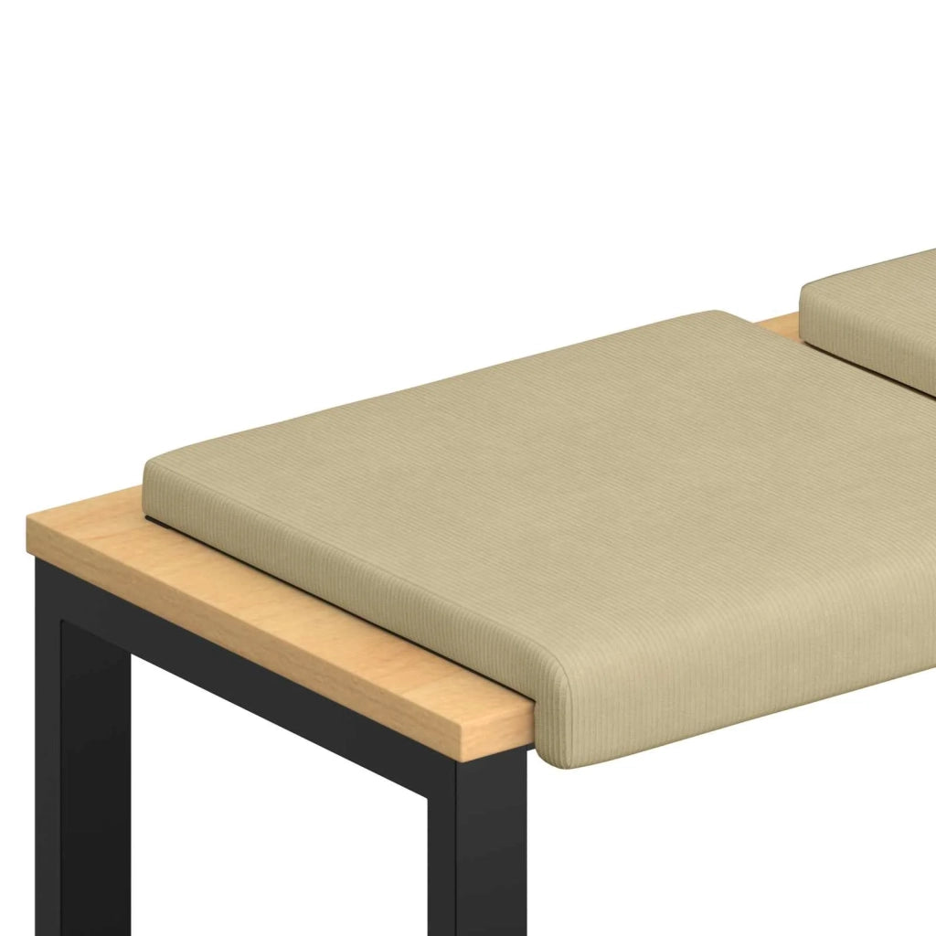 Cuscino per panchina 2 pcs corduroy Grigio Verde 42043062