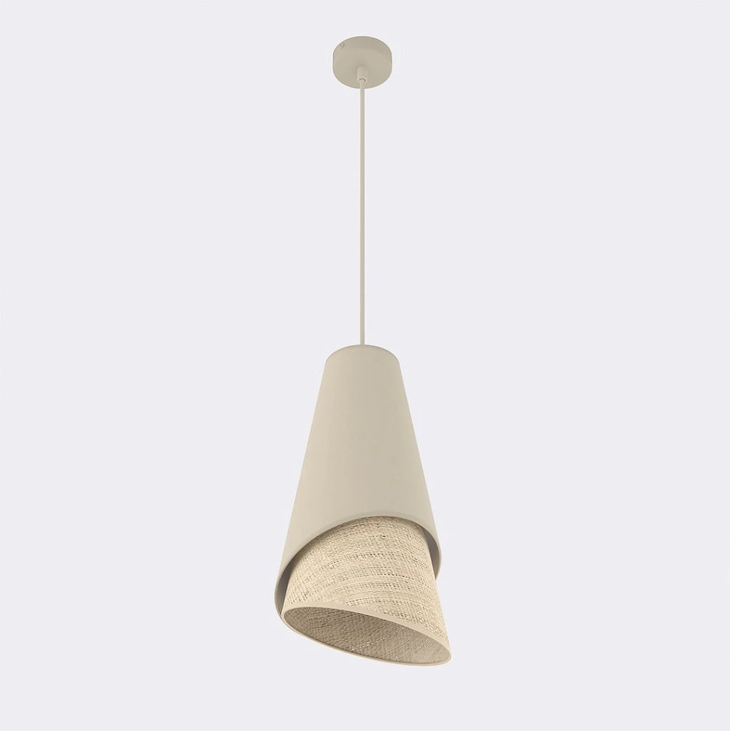 Lampada sospesa MODA 1xE27 nero marrone Emibig