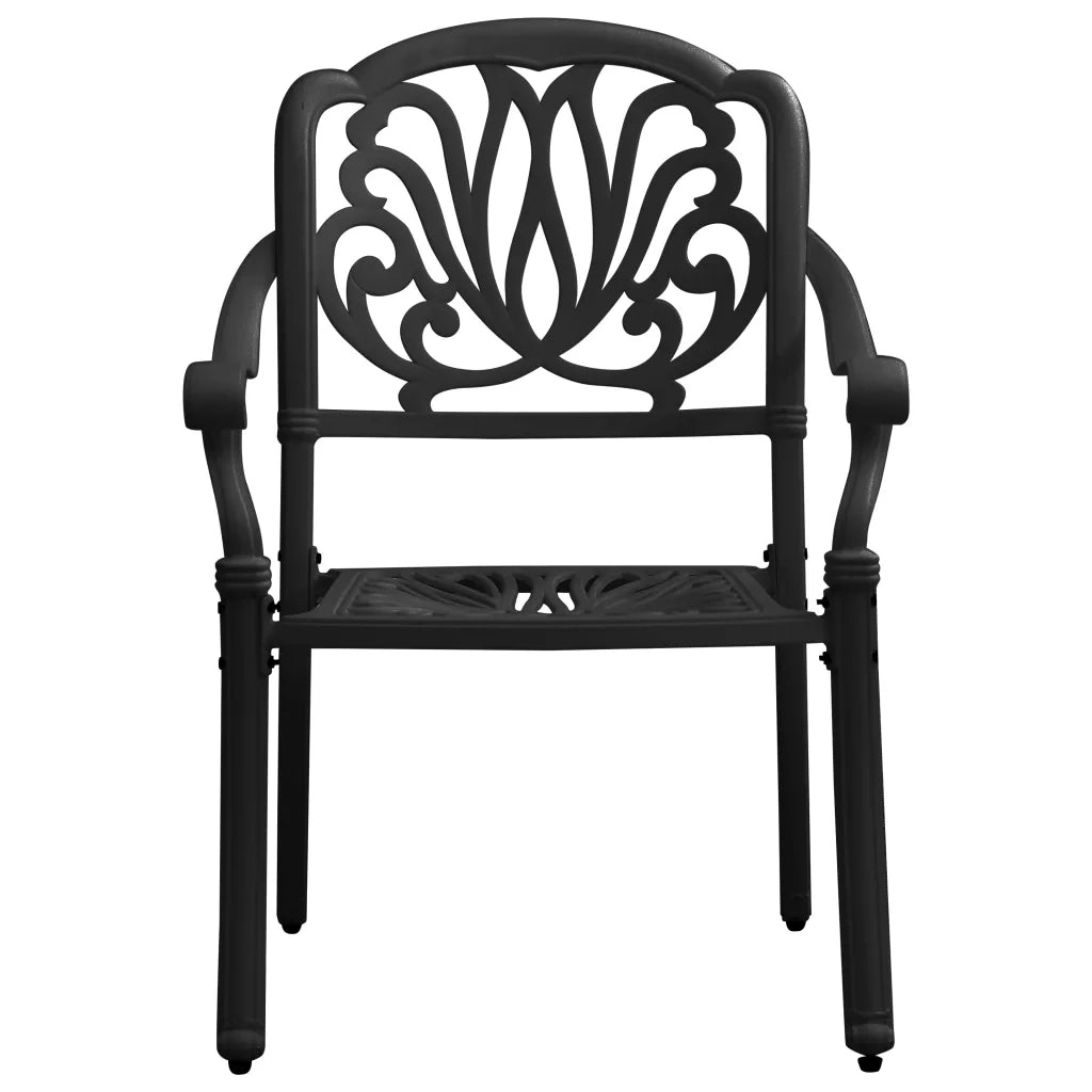 Set da Bistrot 5 pz in Alluminio Pressofuso Nero 3070605