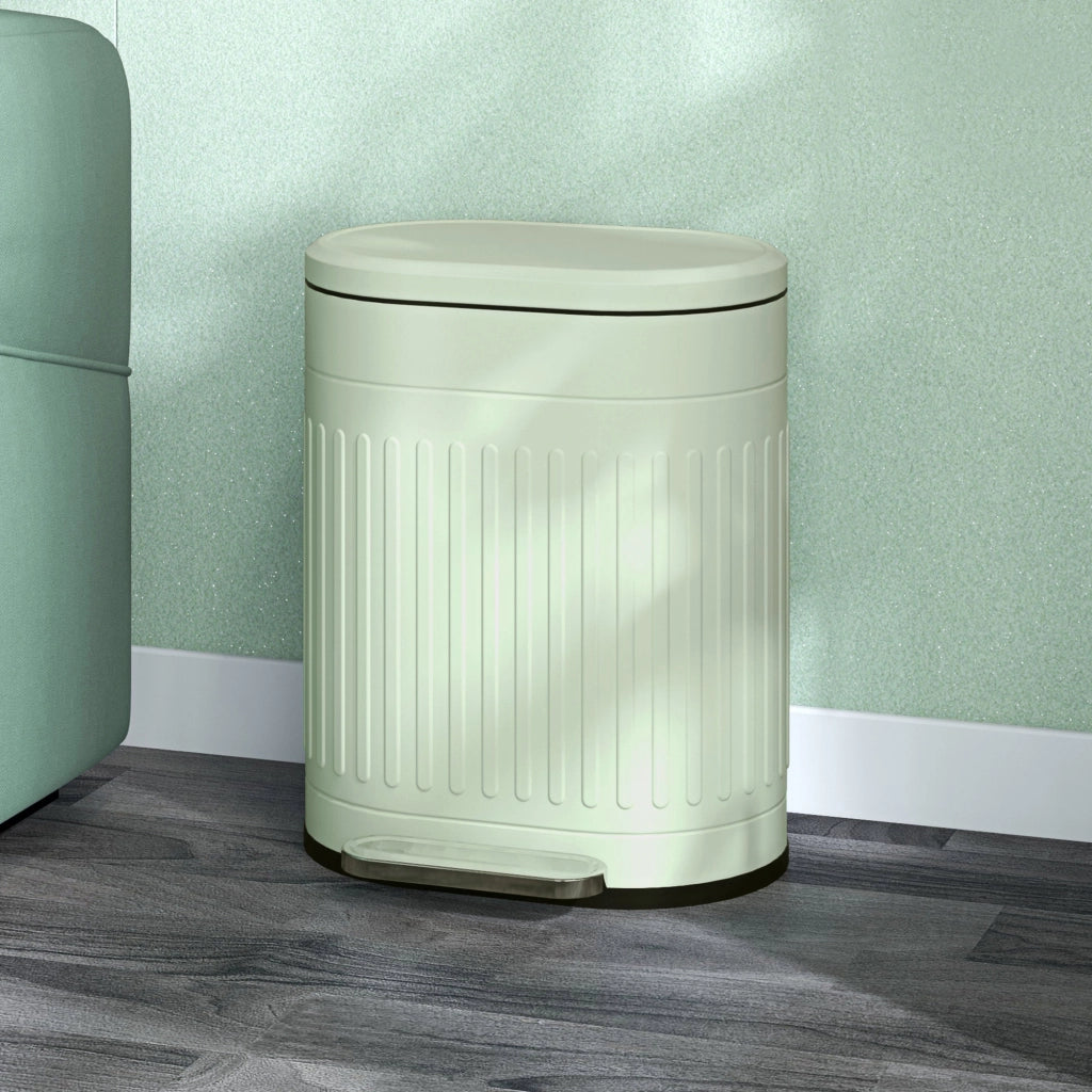 Bidone 20L con Pedale e Coperchio ¨C Minimal ¨C Verde 36.5x31.2x45 cm