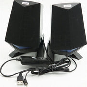 Trade Shop - Altoparlanti 2.0 Per Computer Notebook 3w X 2 Con Illuminazione A Led Usb Q-c33 -