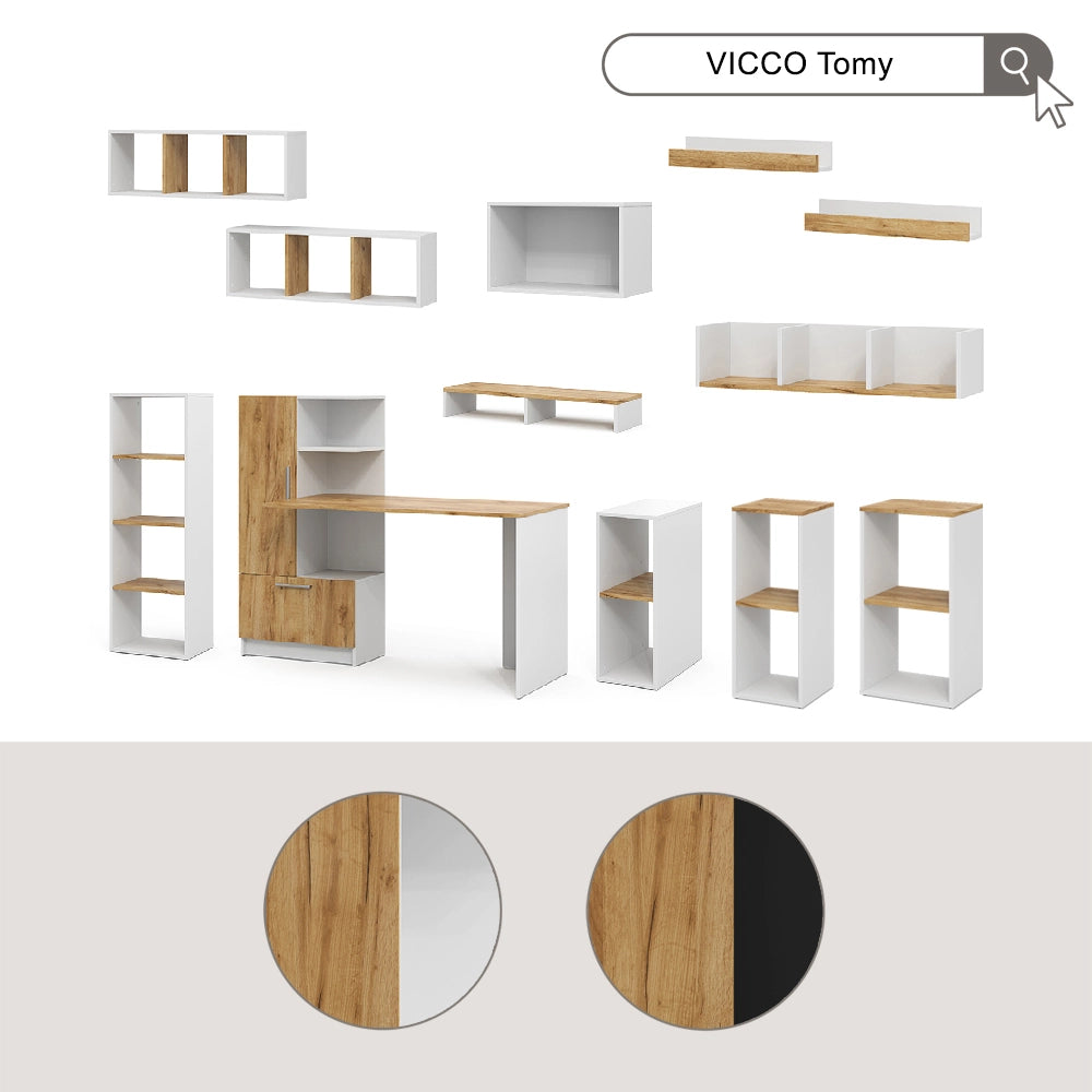 Vicco Scaffale a muro Bianco 60 x 36 cm