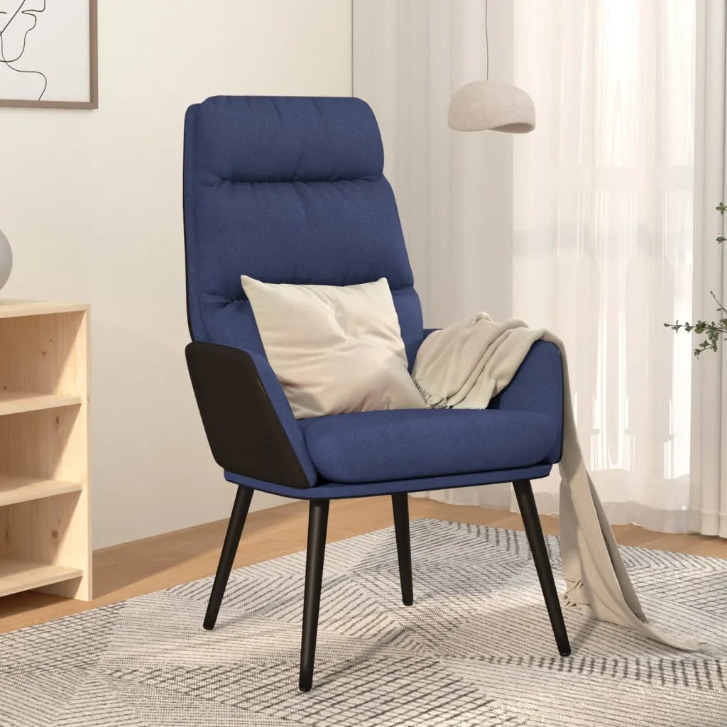 Sedia Relax Blu in Tessuto 341123