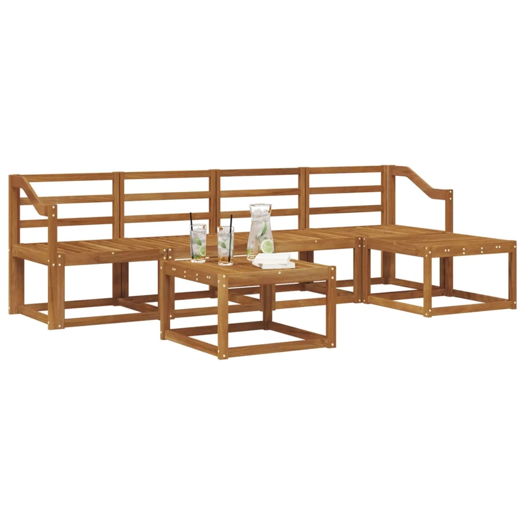 Set di divani da esterno 6 pcs Naturale
