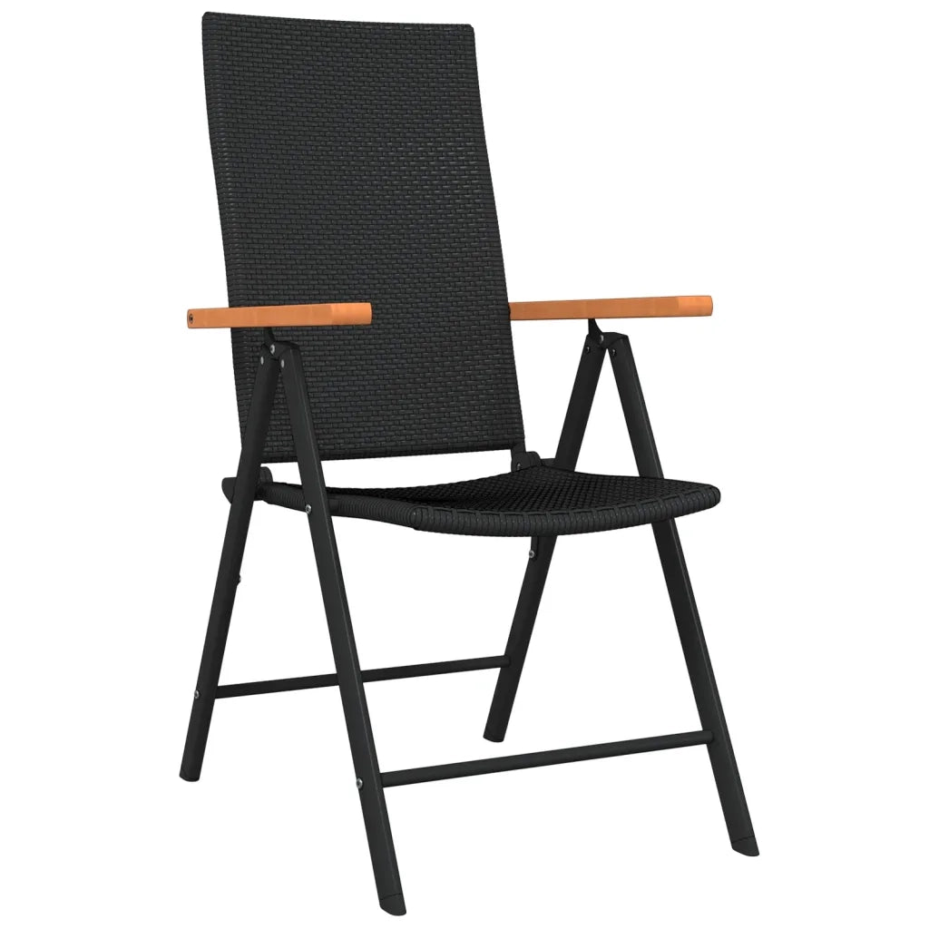 Set da Pranzo da Giardino 5 pz Nero 3099121