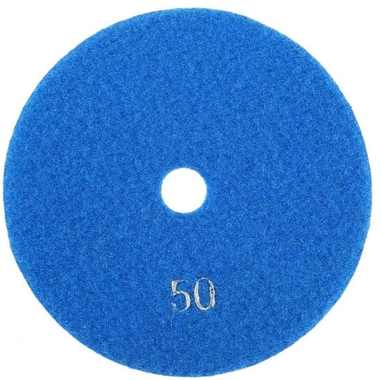 Schiaccia e Sfrega - Disco abrasivo 5 pollici 125 mm - Strisce di abrasione a diamante umido - Dischi abrasivi per granito e calcestruzzo - 300 trama - Adatto per sega a nastro circolare