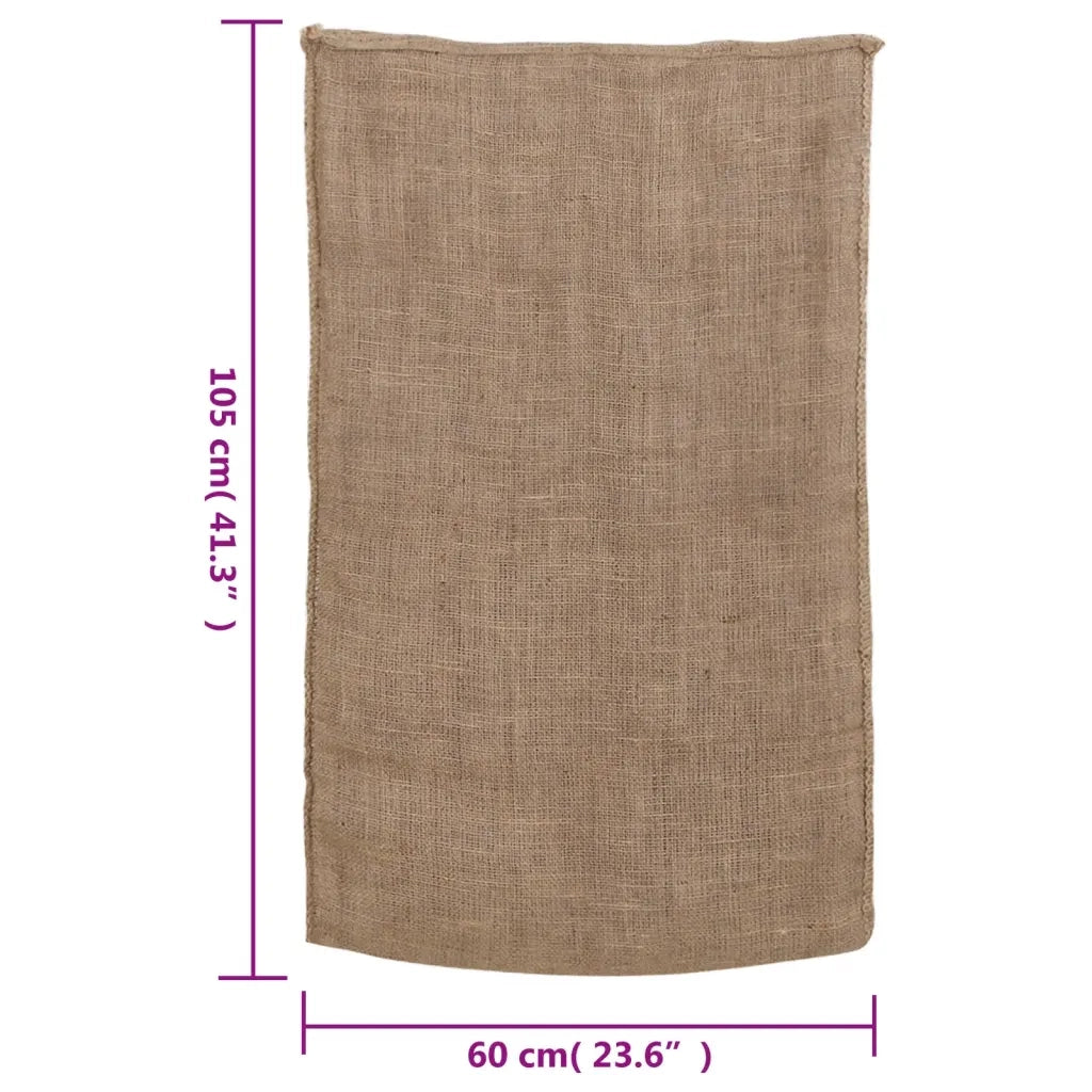 Sacchi di iuta 5 pezzi 60x105 cm 100% iuta 220 gsm CFW8824052