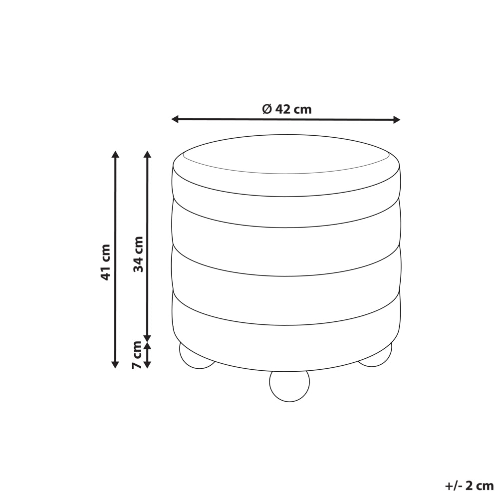 Pouf Marrone dorato Boucle Tappezzeria Gambe in legno di pino Poggiapiedi Accessori per la casa Soggiorno