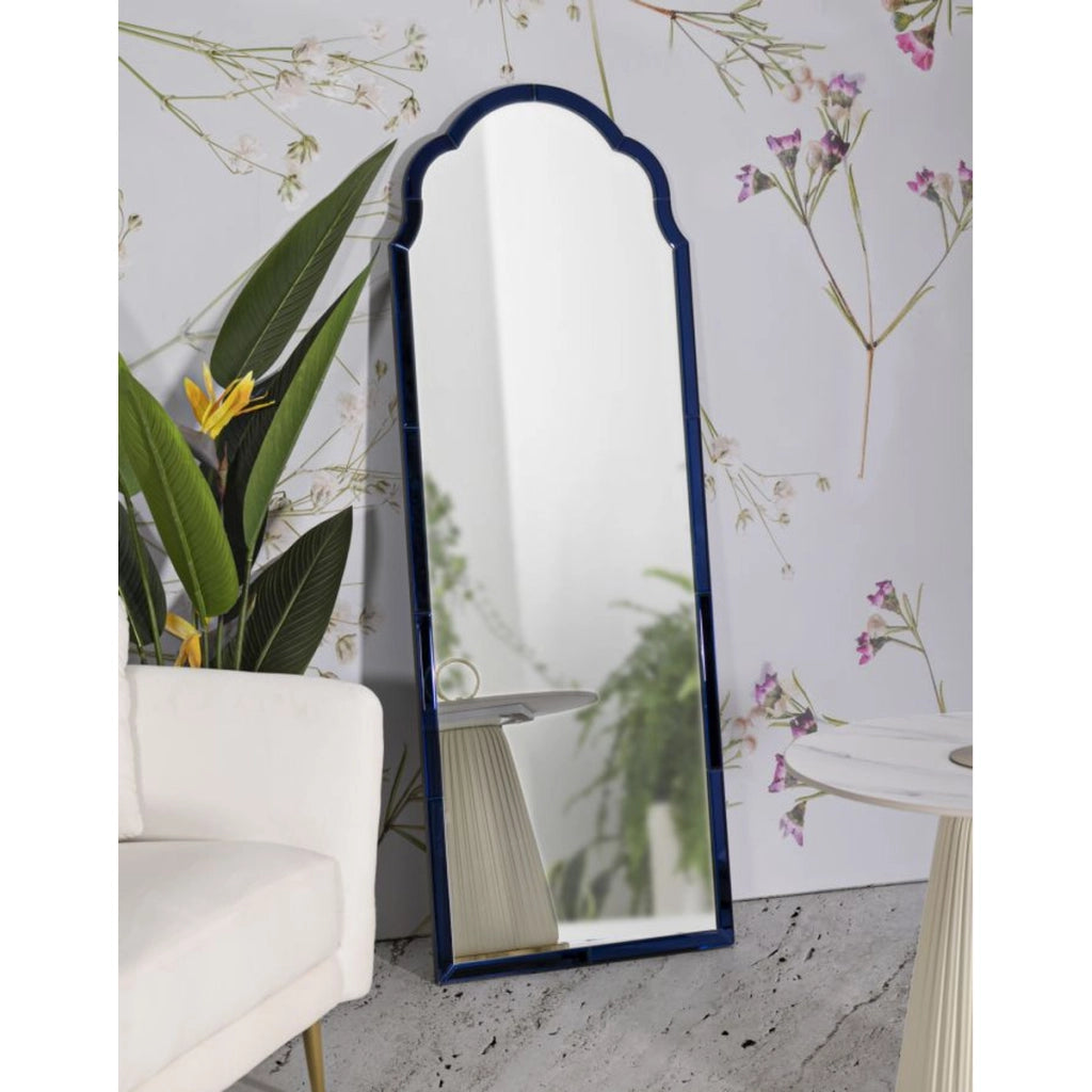 Specchio con Cornice Classico 2, Blu, MDF, 150x55x2 cm