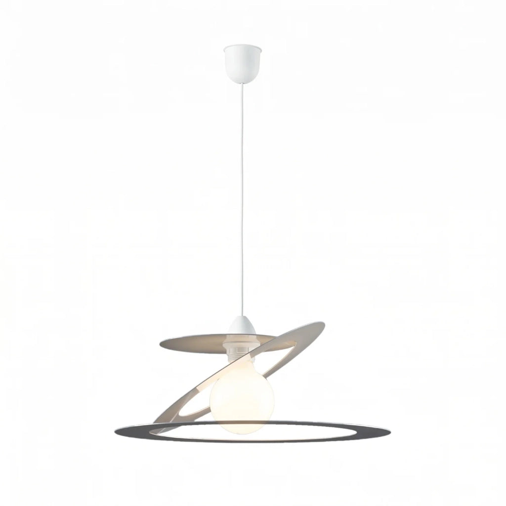 Sospensione Geko 1 Luce Grigio e Bianco LuceArt Classic