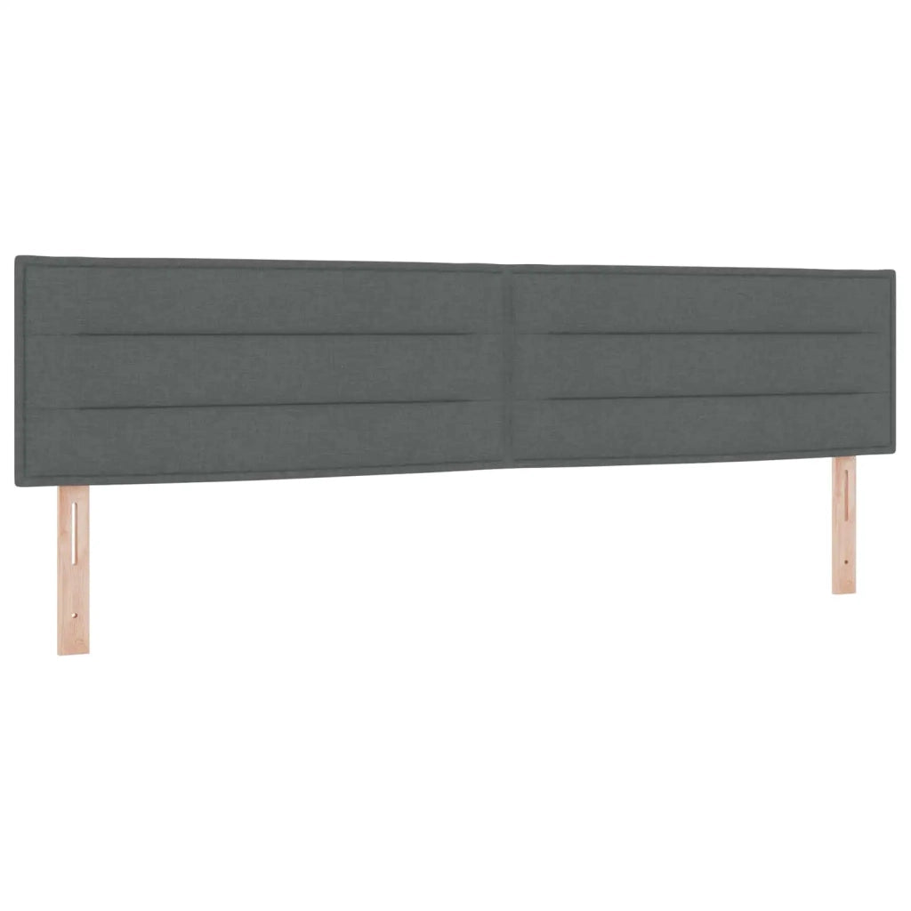 Letto box spring con materasso Grigio Scuro 200 x 200 cm 3452748