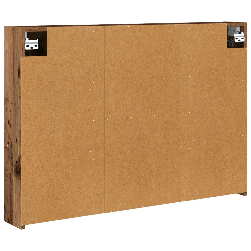 Mobiletto per specchio da bagno con lo scaffale Legno vecchio 889125