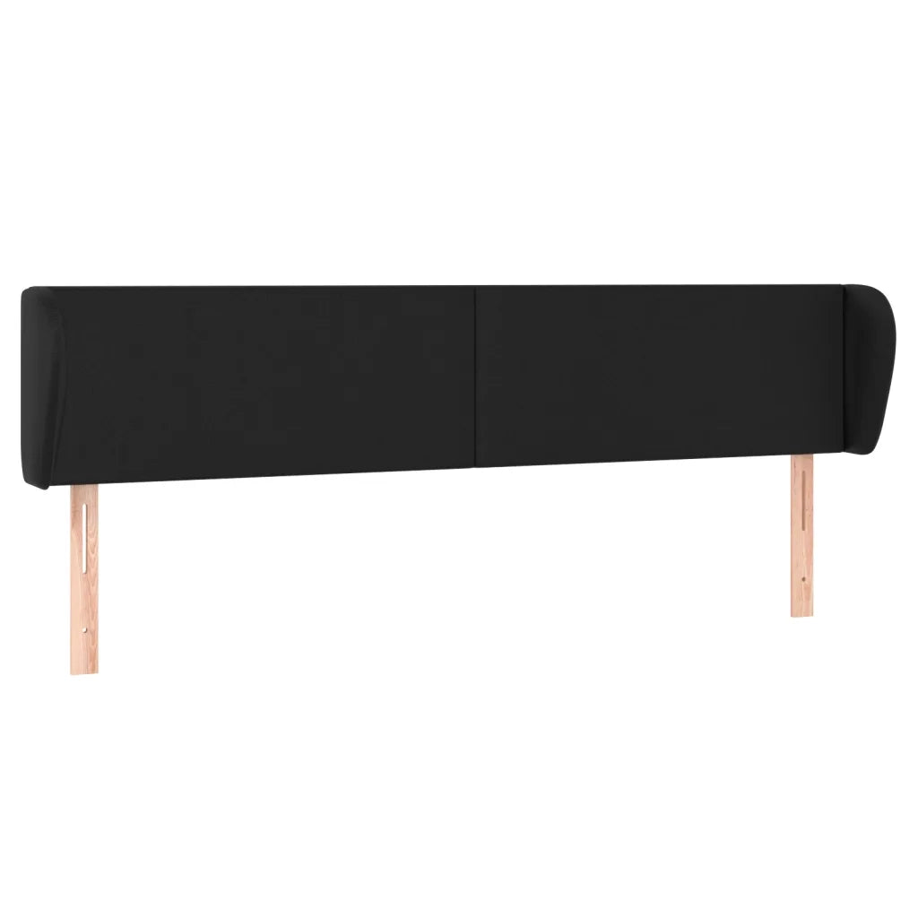 Testiera ad Orecchio-Testata con Orecchie Nera 203x23x78/88 cm in Similpelle 809367