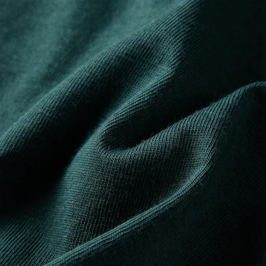Maglietta da Bambino Maniche Lunghe Verde Scuro 104