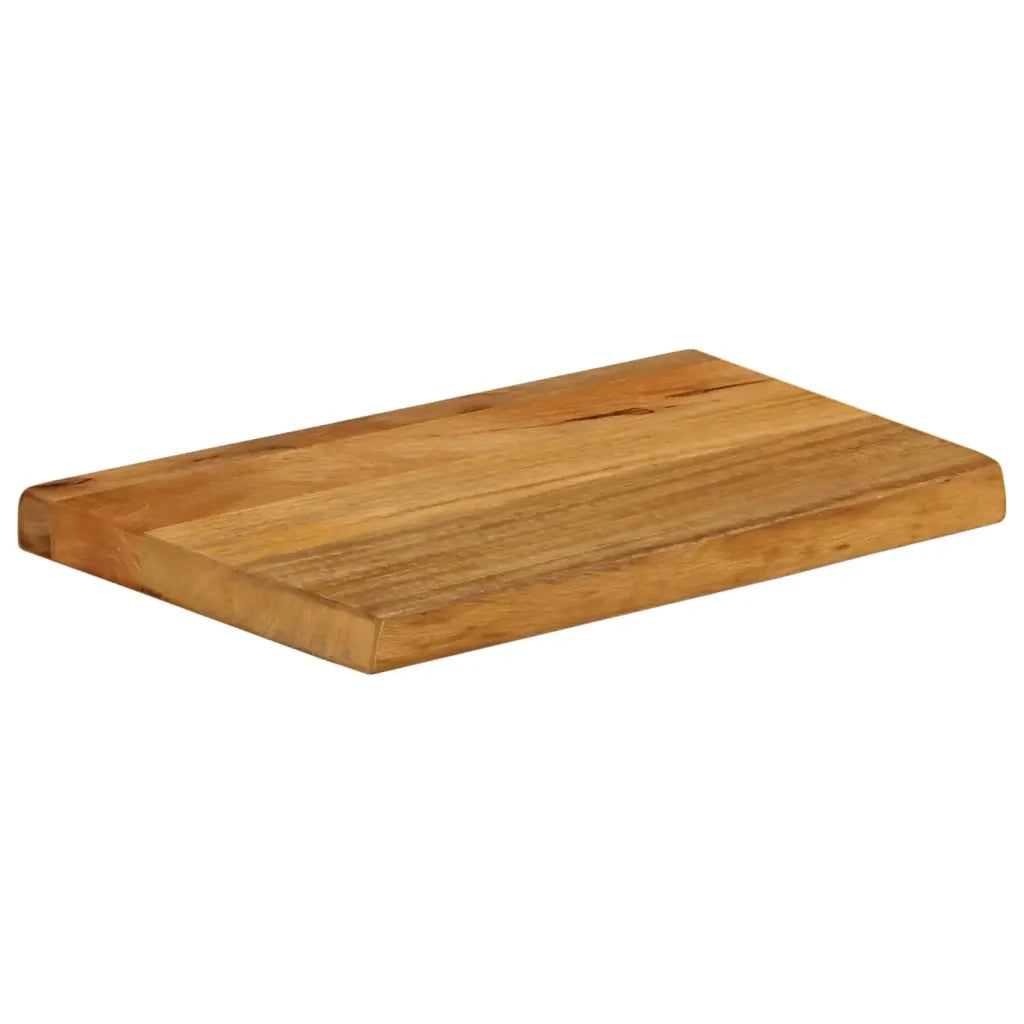Piano Tavolo | Superficie Tavolo | Piano Scrivania Bordi Vivi 50x30x2,5 cm in Legno Massello di Mango
