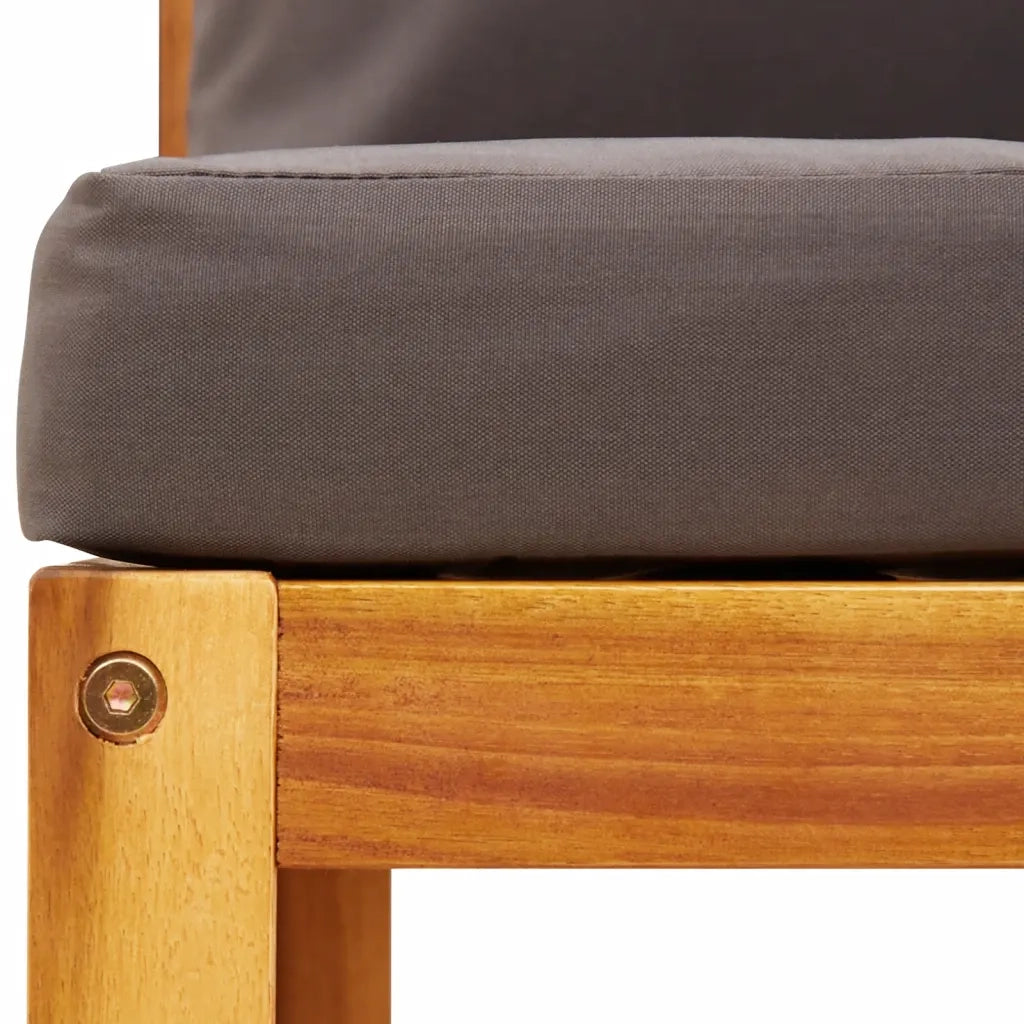 Set di divani da giardino 4 pezzi con cuscini in legno di acacia e rattan 3278893