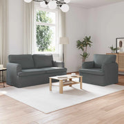 Set di divani 2 pcs Grigio scuro 162 x 80 x 85 cm Tessuto 3407561